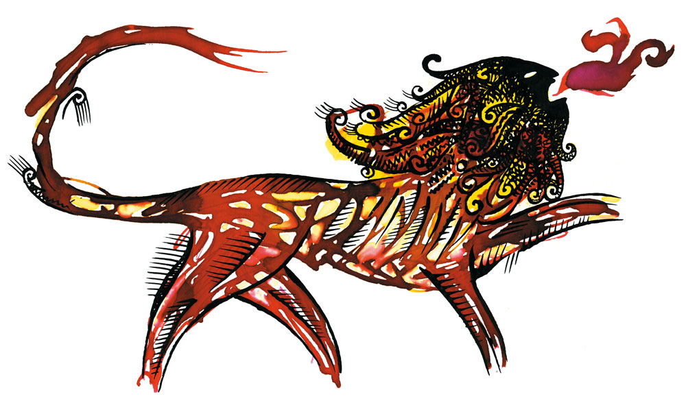 León. Ilustración  para o CD Totem